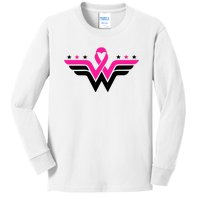 Breast Cancer Ribbon Kids Long Sleeve Shirt