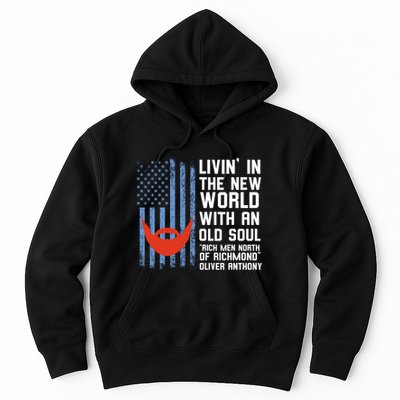 Blue Collar Rich North Of Richmond Flag Hoodie