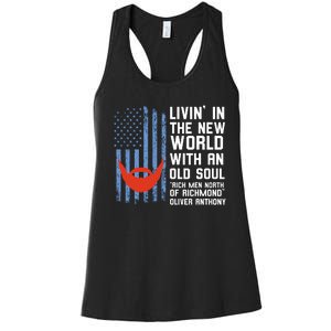 Blue Collar Rich North Of Richmond Flag Women's Racerback Tank