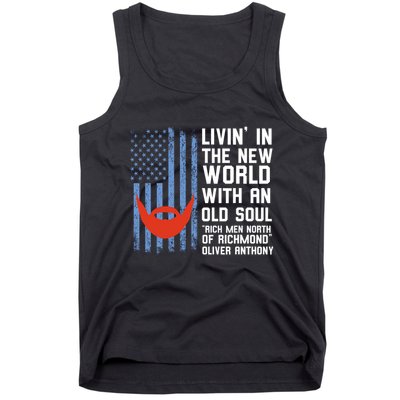 Blue Collar Rich North Of Richmond Flag Tank Top