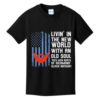 Blue Collar Rich North Of Richmond Flag Kids T-Shirt