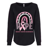 Breast Cancer Rainbow In October We Wear Hope Womens California Wash Sweatshirt