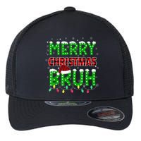 Bruh Christmas Red Plaid Teens Boy Xmas Pajama Flexfit Unipanel Trucker Cap