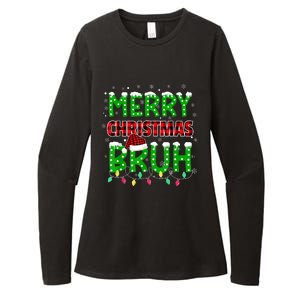 Bruh Christmas Red Plaid Teens Boy Xmas Pajama Womens CVC Long Sleeve Shirt