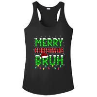 Bruh Christmas Red Plaid Teens Boy Xmas Pajama Ladies PosiCharge Competitor Racerback Tank