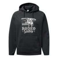 Bull Cowboy Rodeo Performance Fleece Hoodie