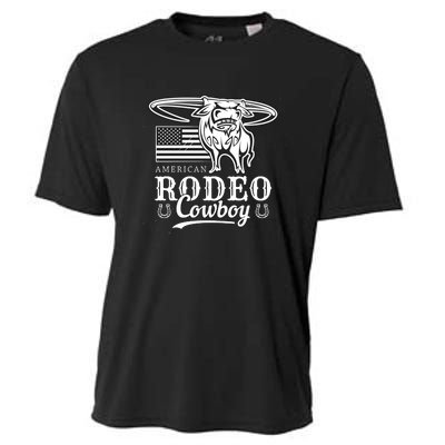 Bull Cowboy Rodeo Cooling Performance Crew T-Shirt