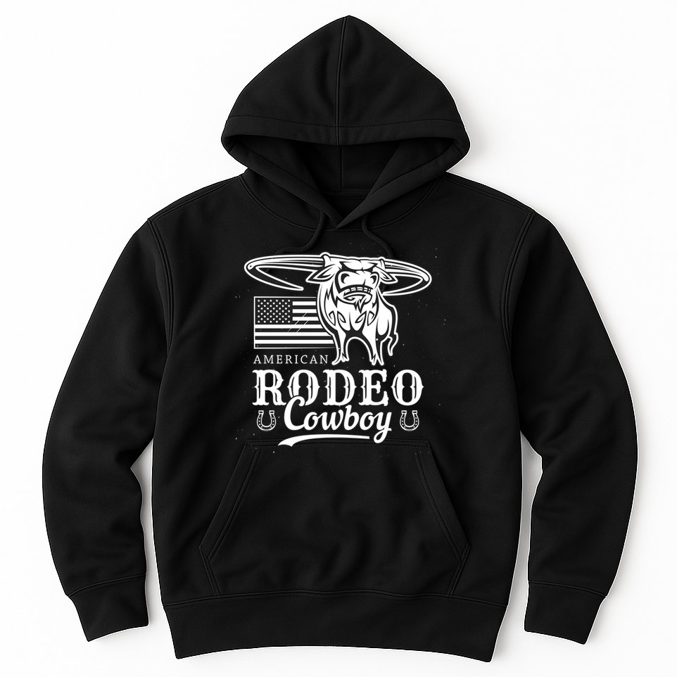 Bull Cowboy Rodeo Hoodie