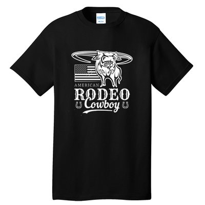 Bull Cowboy Rodeo Tall T-Shirt