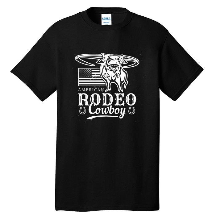 Bull Cowboy Rodeo Tall T-Shirt