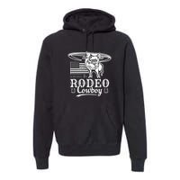 Bull Cowboy Rodeo Premium Hoodie