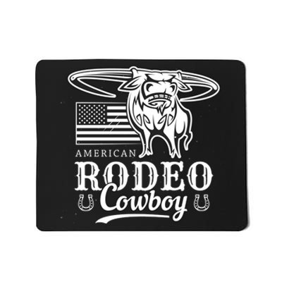 Bull Cowboy Rodeo Mousepad