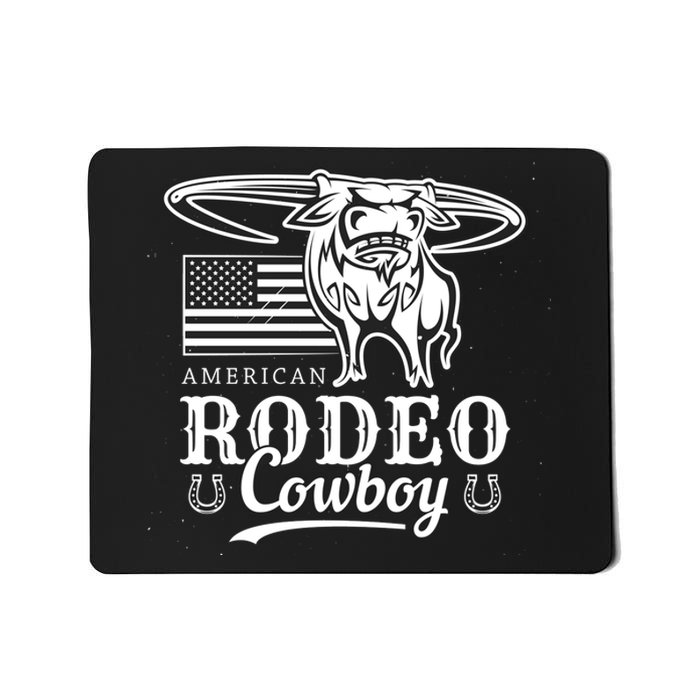 Bull Cowboy Rodeo Mousepad