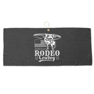 Bull Cowboy Rodeo Large Microfiber Waffle Golf Towel