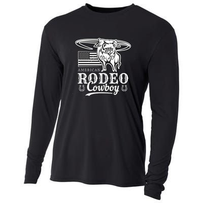 Bull Cowboy Rodeo Cooling Performance Long Sleeve Crew