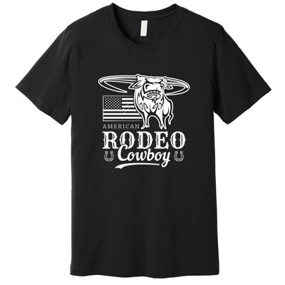 Bull Cowboy Rodeo Premium T-Shirt