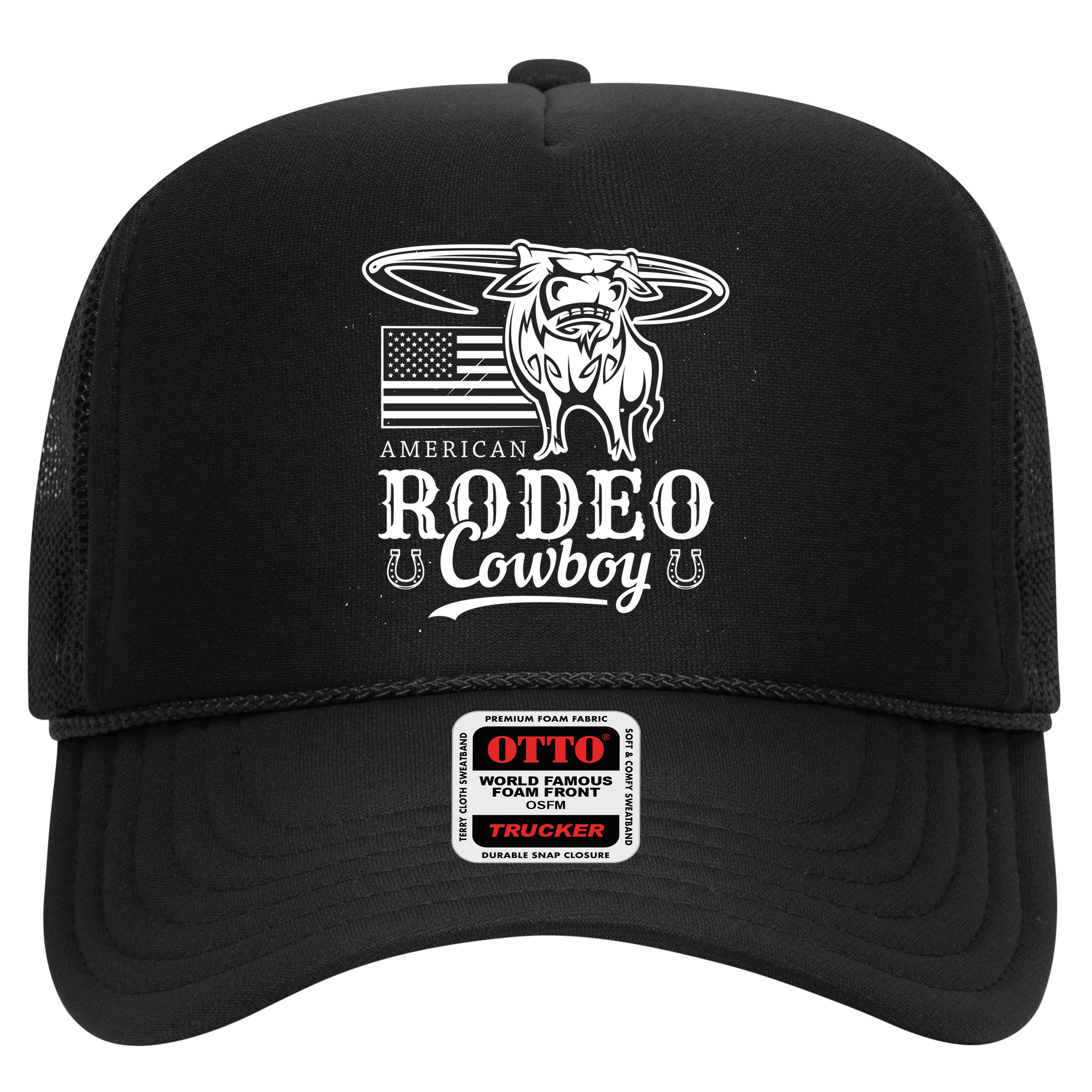Bull Cowboy Rodeo Trucker Hat