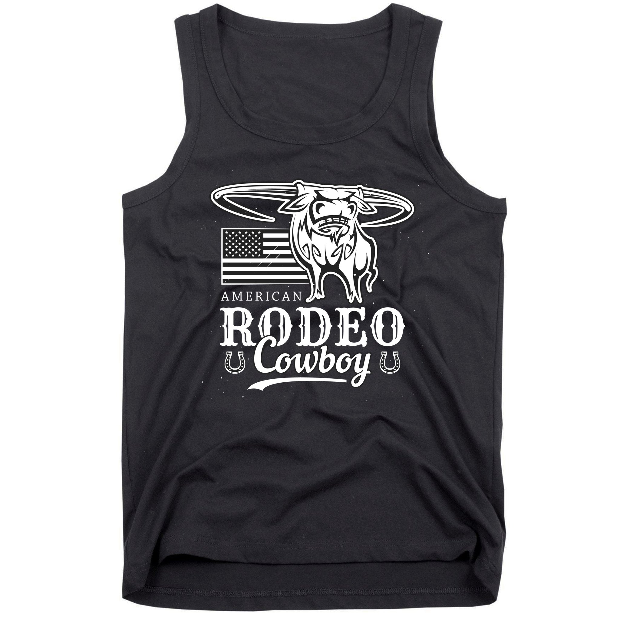 Bull Cowboy Rodeo Tank Top