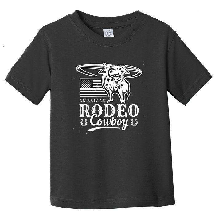 Bull Cowboy Rodeo Toddler T-Shirt