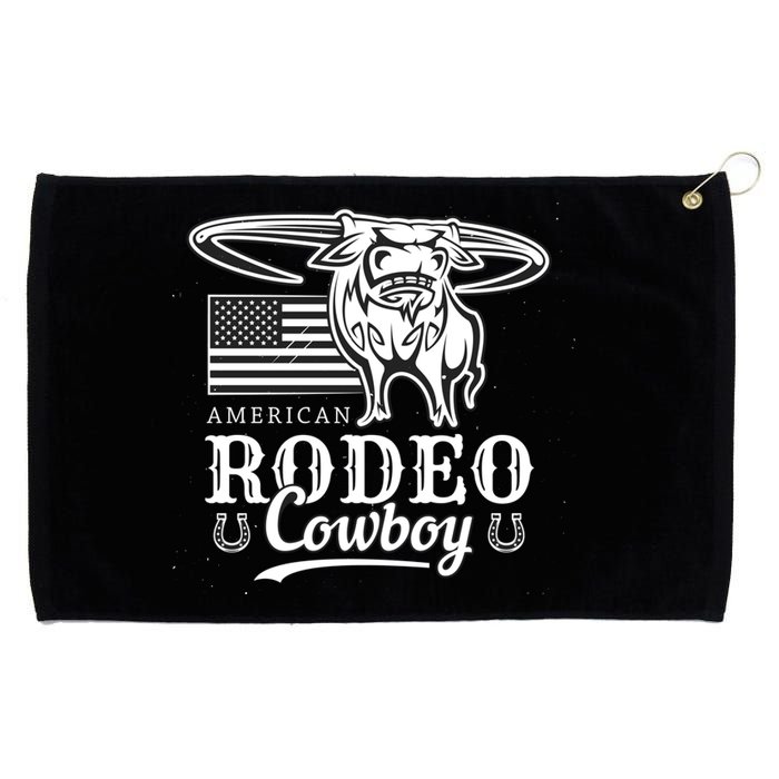 Bull Cowboy Rodeo Grommeted Golf Towel