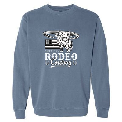 Bull Cowboy Rodeo Garment-Dyed Sweatshirt