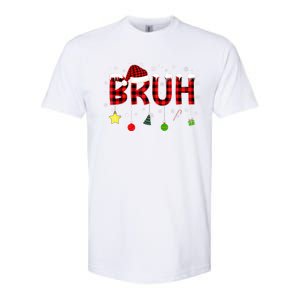 Bruh Christmas Red Plaid Teens Xmas Pajama Softstyle CVC T-Shirt