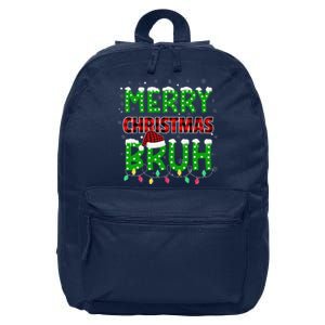 Bruh Christmas Red Plaid Teens Xmas Pajama 16 in Basic Backpack