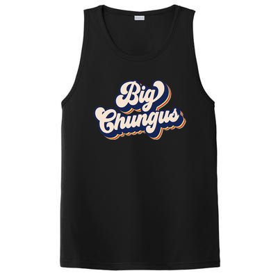 Big Chungus Retro Vintage Art Funny Dank Meme Big Chungus PosiCharge Competitor Tank