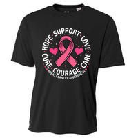 Breast Cancer Ribbon Breast Cancer Awareness Cooling Performance Crew T-Shirt