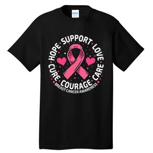 Breast Cancer Ribbon Breast Cancer Awareness Tall T-Shirt