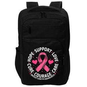 Breast Cancer Ribbon Breast Cancer Awareness Impact Tech Backpack