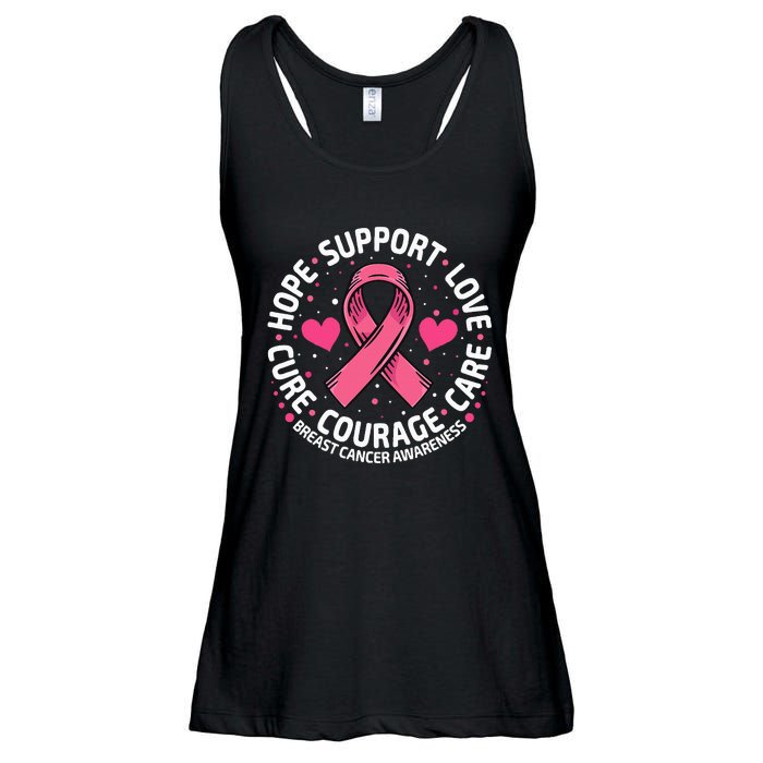 Breast Cancer Ribbon Breast Cancer Awareness Ladies Essential Flowy Tank