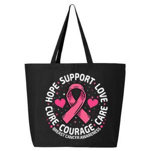 Breast Cancer Ribbon Breast Cancer Awareness 25L Jumbo Tote