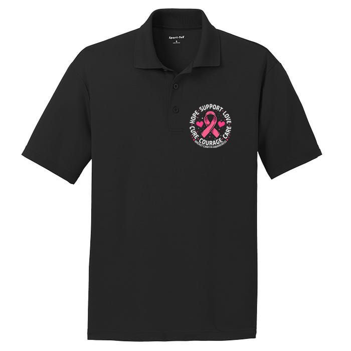 Breast Cancer Ribbon Breast Cancer Awareness PosiCharge RacerMesh Polo