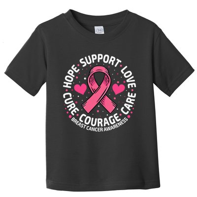 Breast Cancer Ribbon Breast Cancer Awareness Toddler T-Shirt