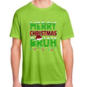 Bruh Christmas Red Plaid Teen Xmas Pajama Gift Adult ChromaSoft Performance T-Shirt