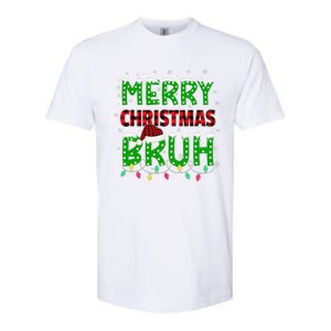 Bruh Christmas Red Plaid Teen Xmas Pajama Gift Softstyle CVC T-Shirt