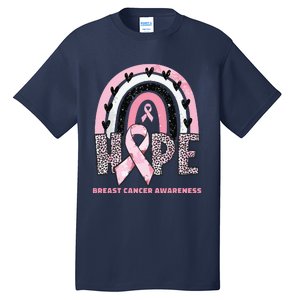 Breast Cancer Rainbow In October We Wear Pink Hope Support Tall T-Shirt