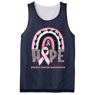 Breast Cancer Rainbow In October We Wear Pink Hope Support Mesh Reversible Basketball Jersey Tank