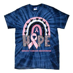 Breast Cancer Rainbow In October We Wear Pink Hope Support Tie-Dye T-Shirt