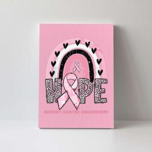 Breast Cancer Rainbow In October We Wear Pink Hope Support Canvas