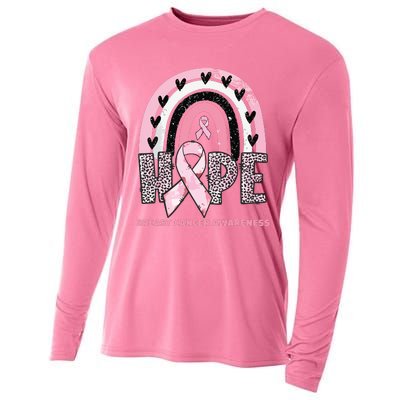 Breast Cancer Rainbow In October We Wear Pink Hope Support Cooling Performance Long Sleeve Crew