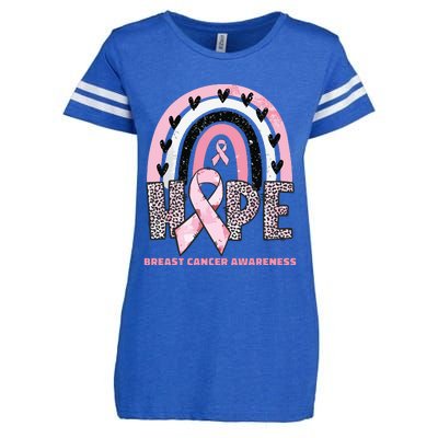 Breast Cancer Rainbow In October We Wear Pink Hope Support Enza Ladies Jersey Football T-Shirt