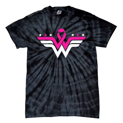 Breast Cancer Ribbon Tie-Dye T-Shirt