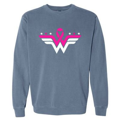 Breast Cancer Ribbon Garment-Dyed Sweatshirt