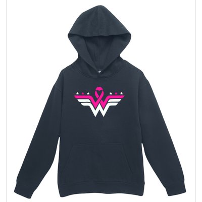 Breast Cancer Ribbon Urban Pullover Hoodie