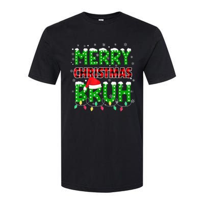 Bruh Christmas Red Plaid Teens Xmas Pajama Softstyle CVC T-Shirt