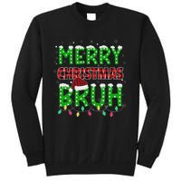 Bruh Christmas Red Plaid Ns Xmas Pajama Sweatshirt