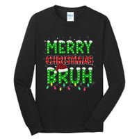 Bruh Christmas Red Plaid Ns Xmas Pajama Tall Long Sleeve T-Shirt