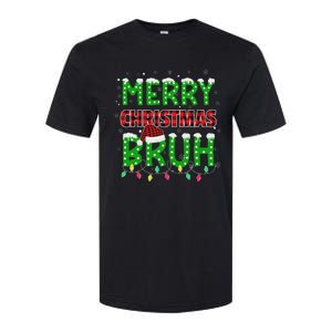 Bruh Christmas Red Plaid Ns Xmas Pajama Softstyle CVC T-Shirt